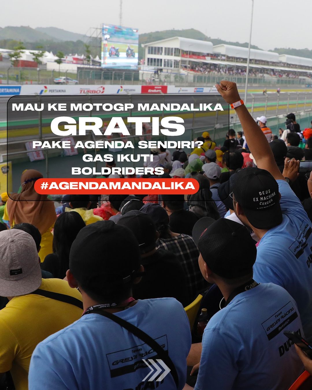 Nonton MotoGP langsung di sirkuit Mandalika bareng Bold Riders